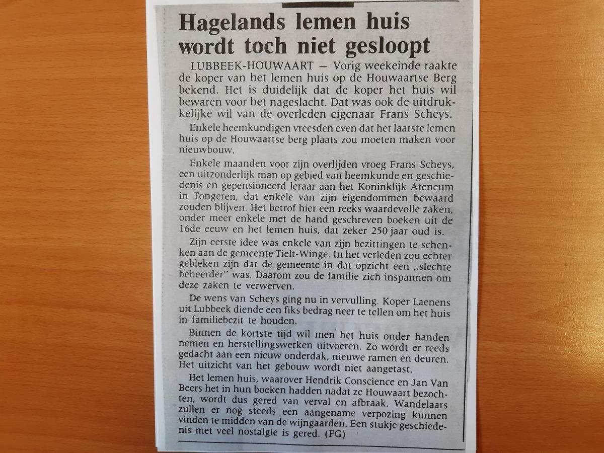 Lemen Huis Houwaart Tielt Dış mekan fotoğraf
